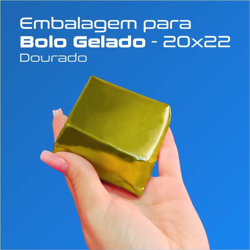 Papel Para Bolo Gelado - 20x22cm - 50 Und