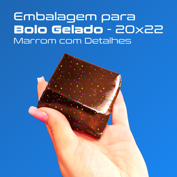 Papel Para Bolo Gelado - 20x22cm - 800 Und