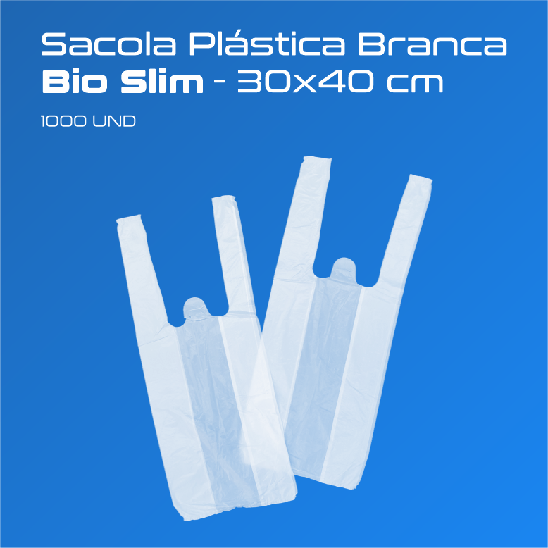 Sacolas Plásticas Slim 30x40 cm - 1000 Und