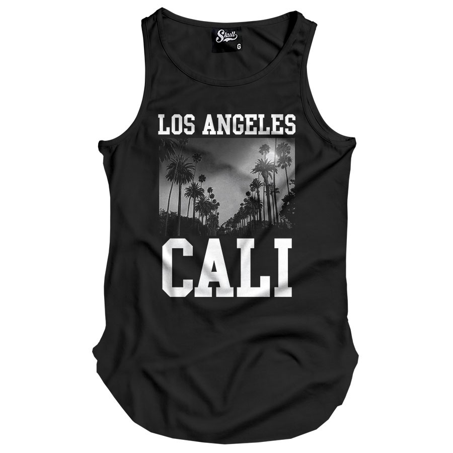 Camiseta Regata Longline Los Angeles Cali - OUTLET
