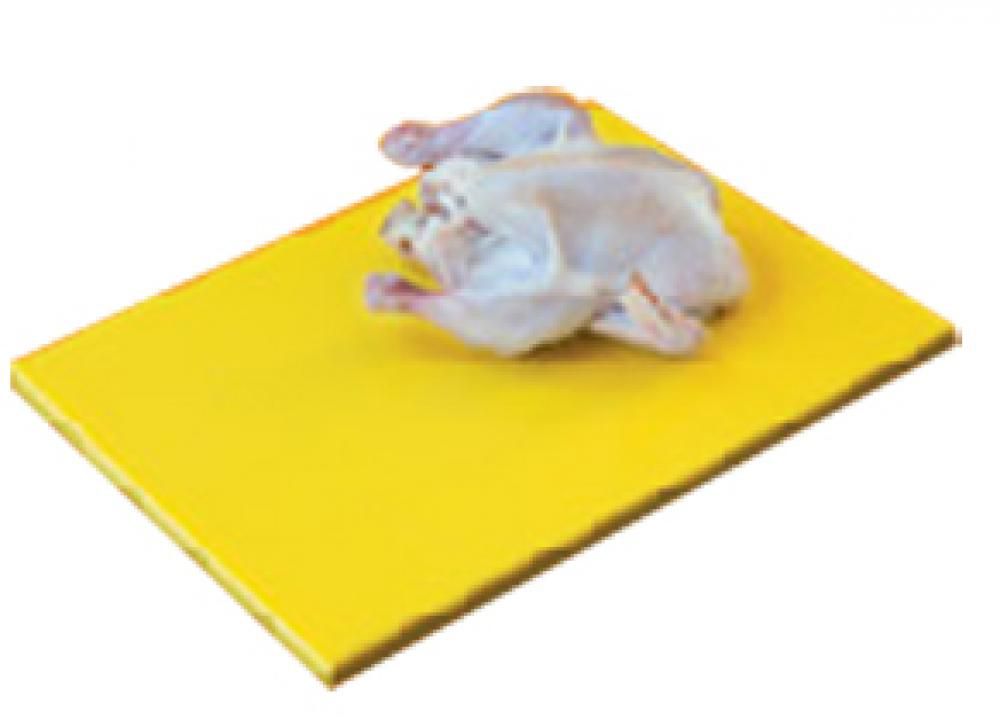 Placa de Polietileno Amarela 35 x 25 x 1 cm - Kitplas - Foto 0
