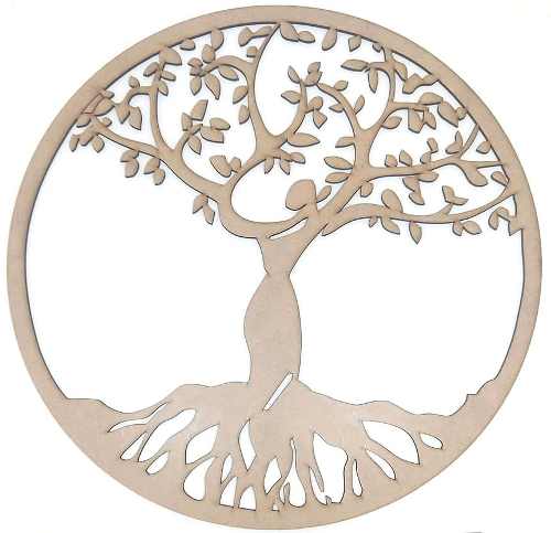 Mandala Árvore Da Vida Em Mdf Mod1