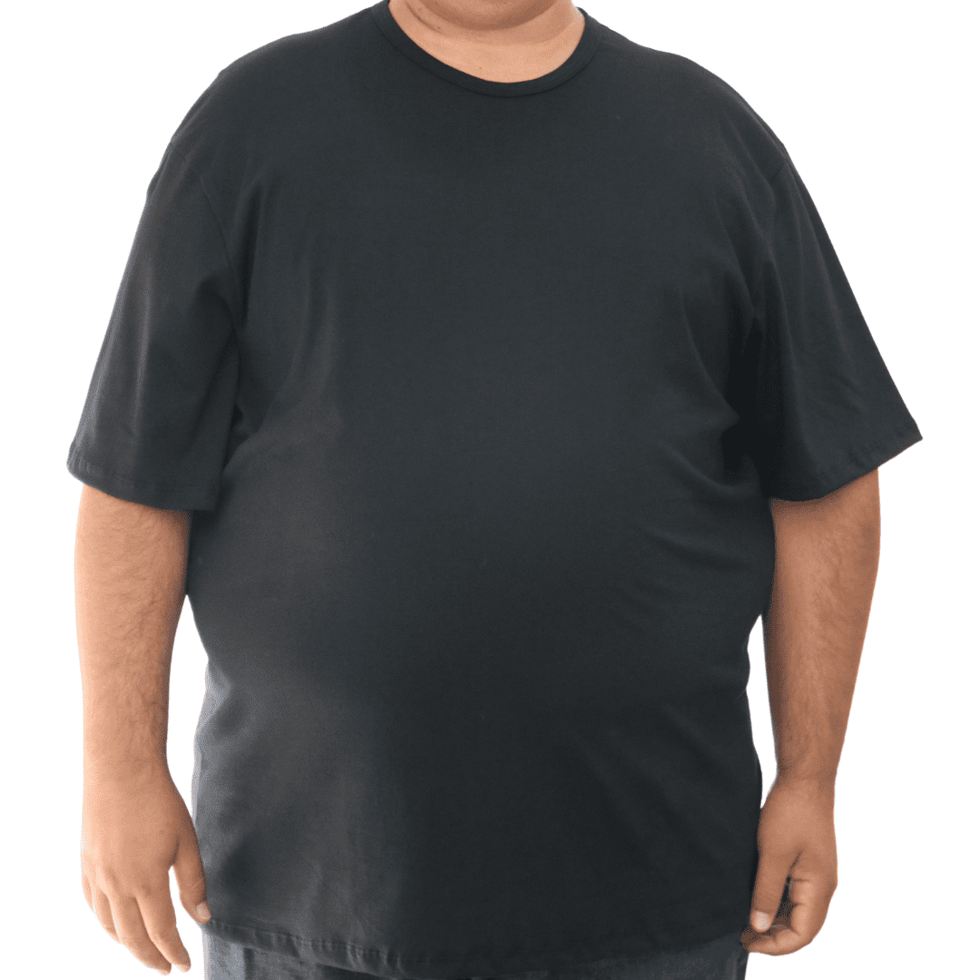 Kit 10 Camisetas Extra Especial G4 ao G6 Gola Redonda Preto