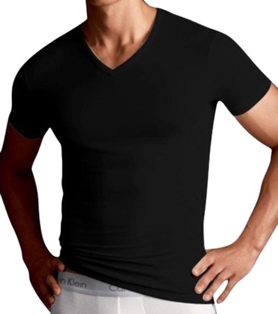 Kit 3 Camiseta Masculina Gola V PRETO