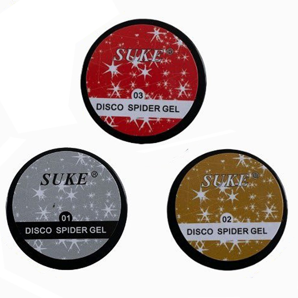 Gel Spider Suke Colorido com Glitter - Unidade