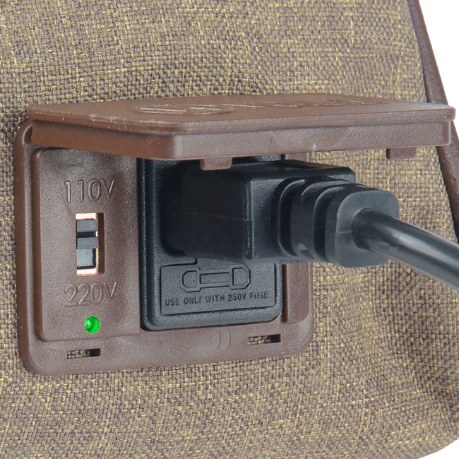 Bolsa Elétrica Voilà! Bag - Classic em Linho Importado Café