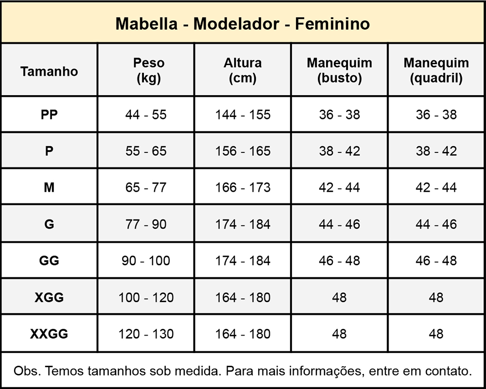 Body modelador cirúrgico Mabella Emana 2015 com busto, abertura frontal, manga p/ braquioplastia lipo abdomen mama  - Cinta se Nova