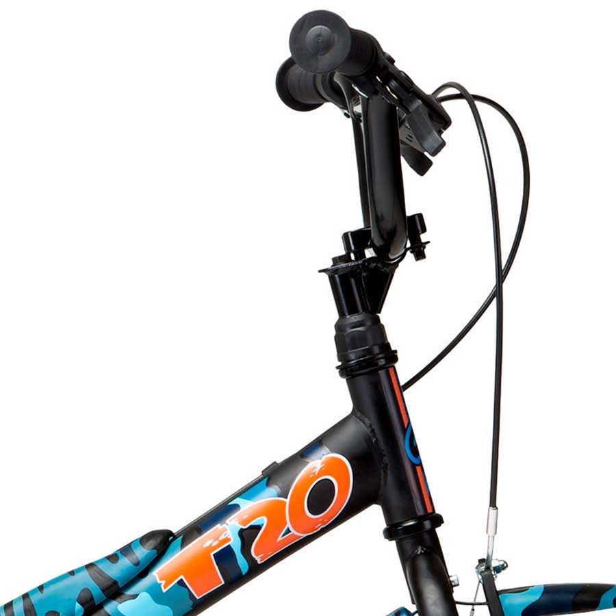 Bicicleta Infantil Groove T 20 Camuflada Azul - Aro 20 