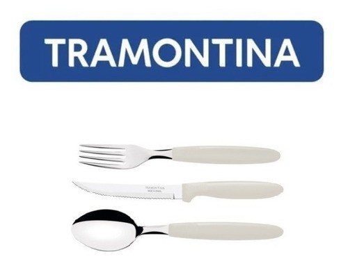 Kit Restaurante 30 Talheres Tramontina Ipanema Cinza
