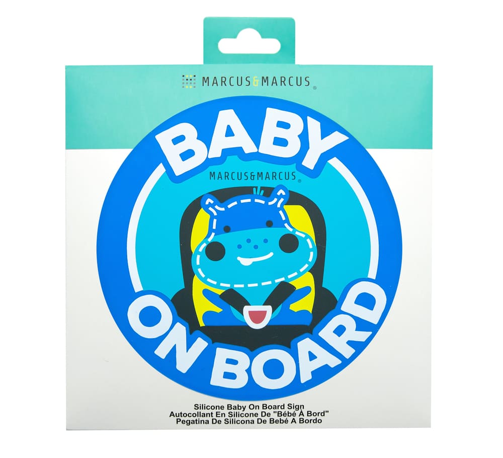 Adesivo Bebê A Bordo Para Carro Marcus & Marcus Hipopótamo - Encanto Baby
