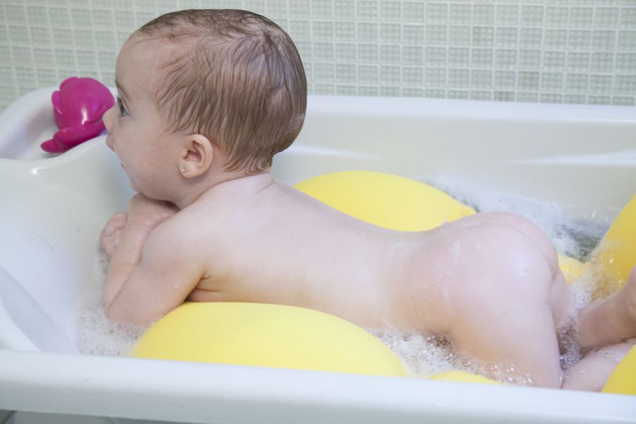 Almofada Para Banho Do Bebê Baby Pil Patinho  - Encanto Baby
