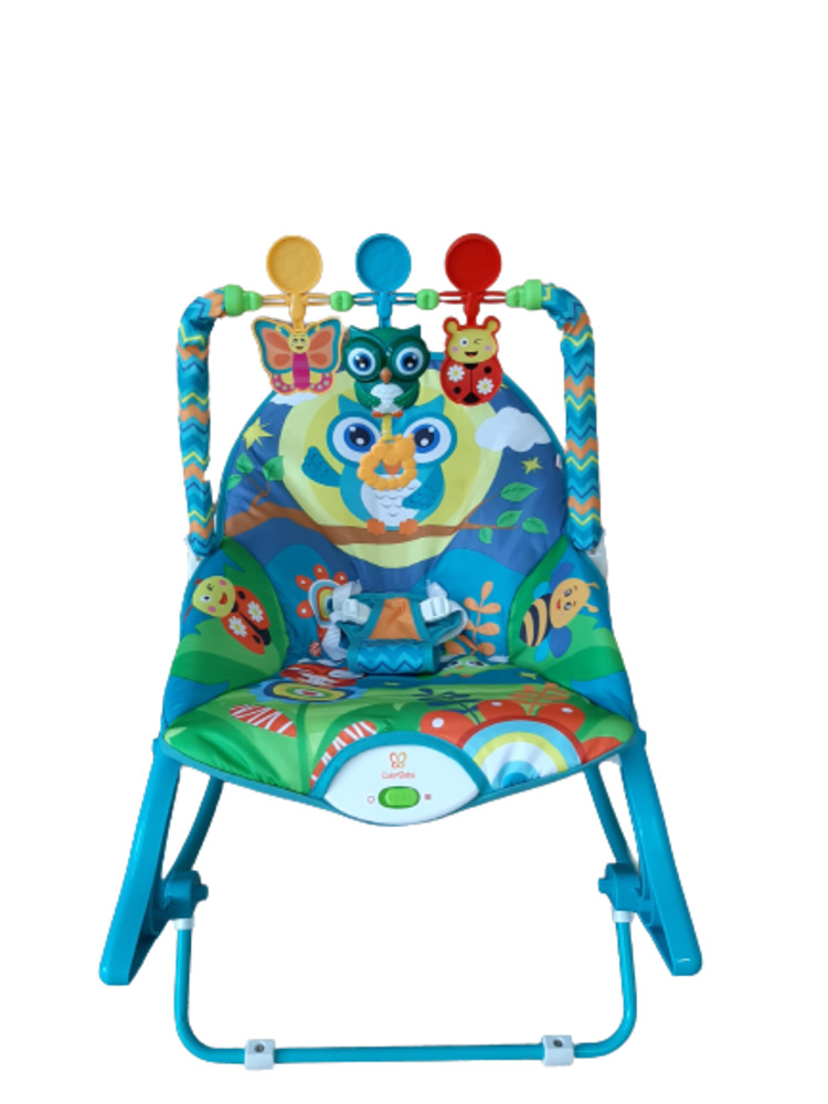 Cadeira De Descanso Balanço Musical Vibratória Encantada 3 em1 Azul Color Baby  - Encanto Baby