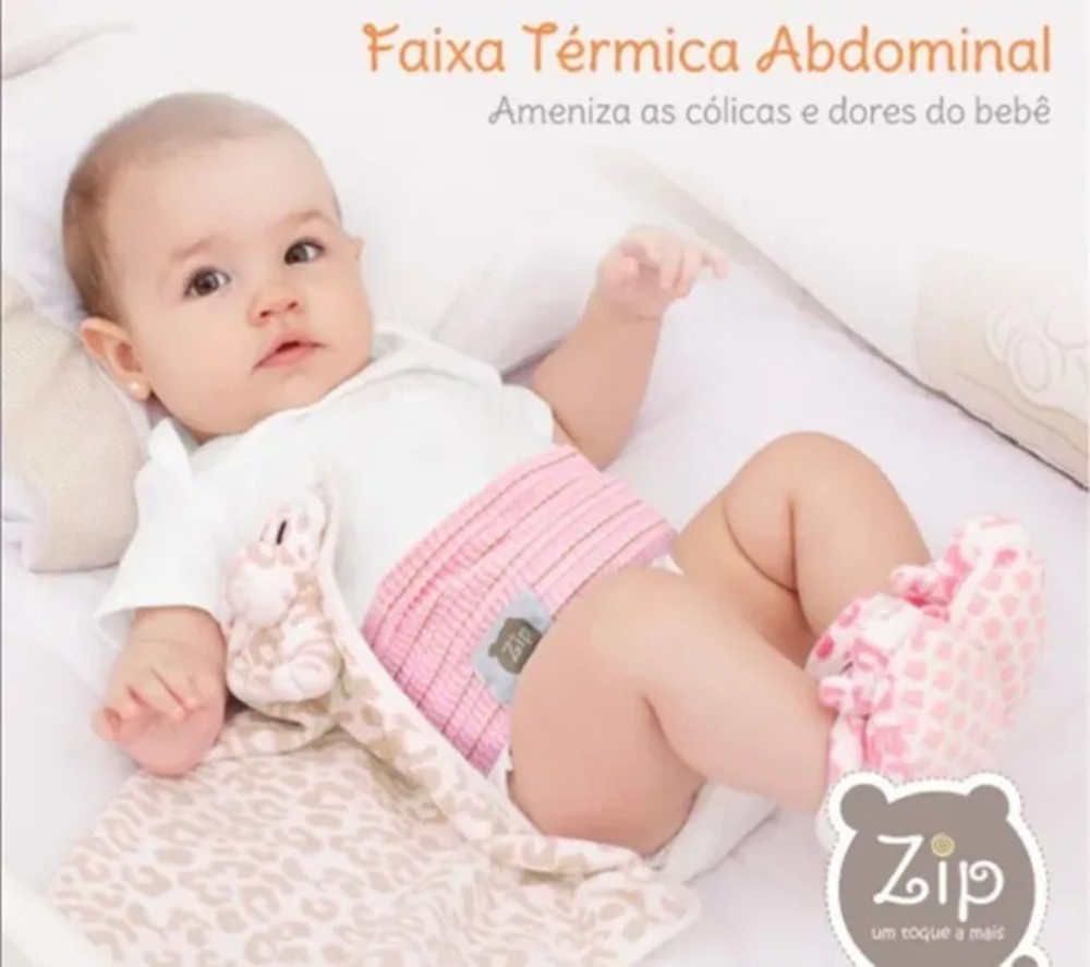 Faixa Térmica Abdominal Para Cólica Do Bebê Ervas Naturais Zip Toys - Encanto Baby