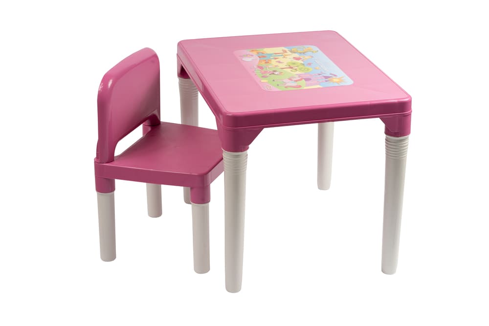 Mesa Mesinha Infantil Atividades Com 1 Cadeira Styll Baby Princesa