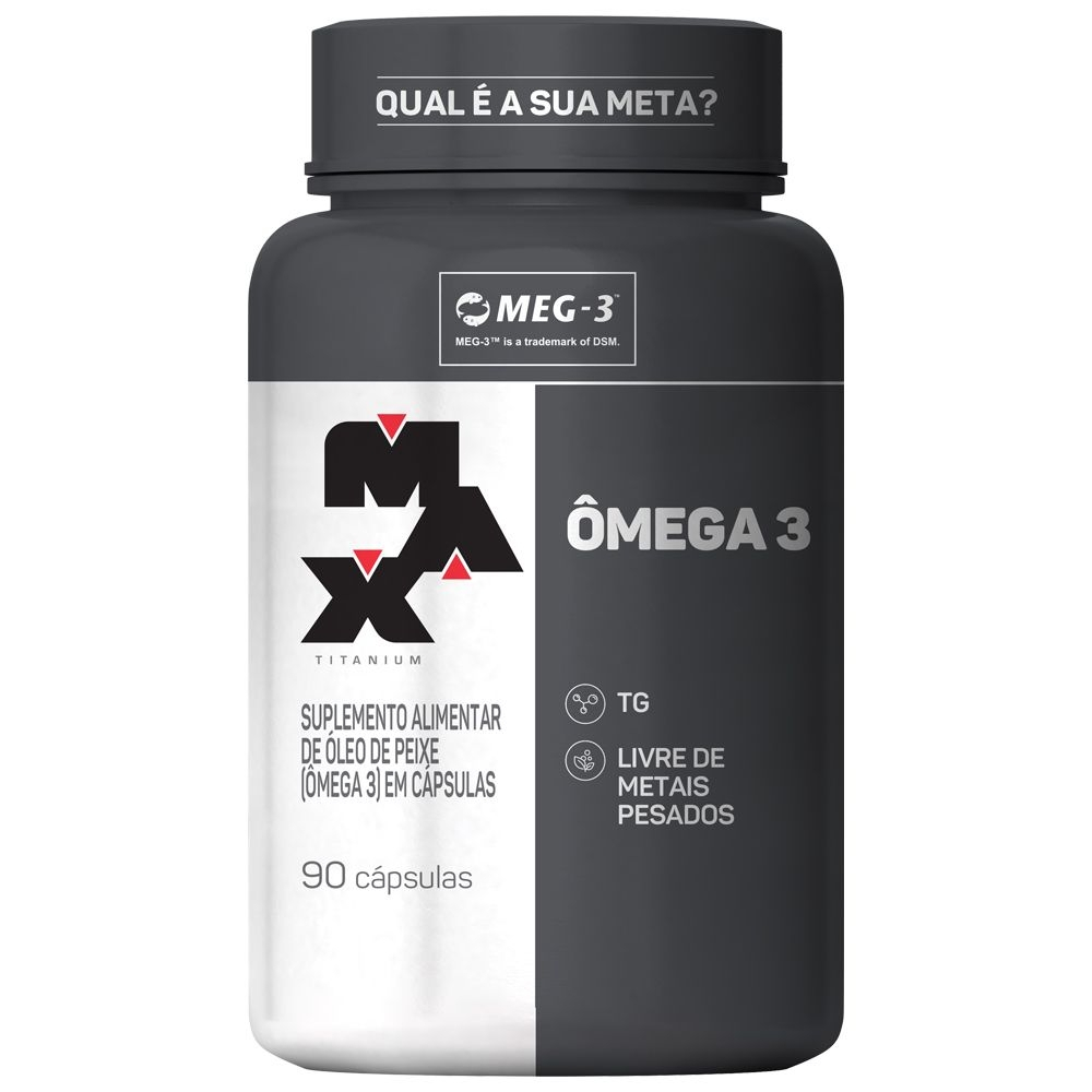 Omega 3 90 Caps - Max Titanium-Livre de metais pesados