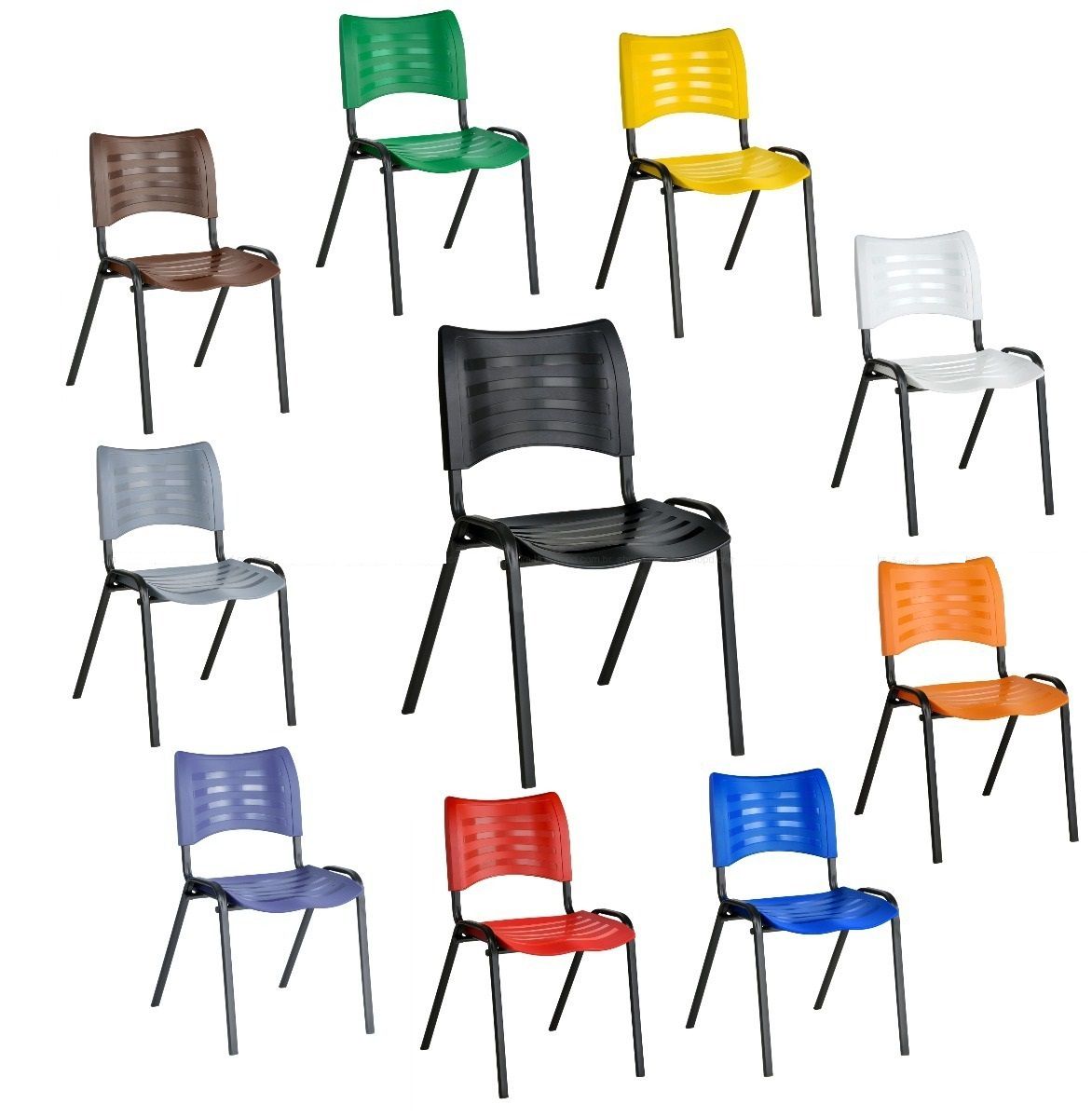 Cadeira Plástica Empilhável Turim - Equipashop