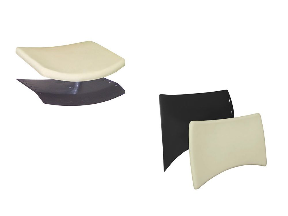 Kit Estrutural estofado Assento e Encosto para cadeira plastica empilhável  Iso  Frisokar