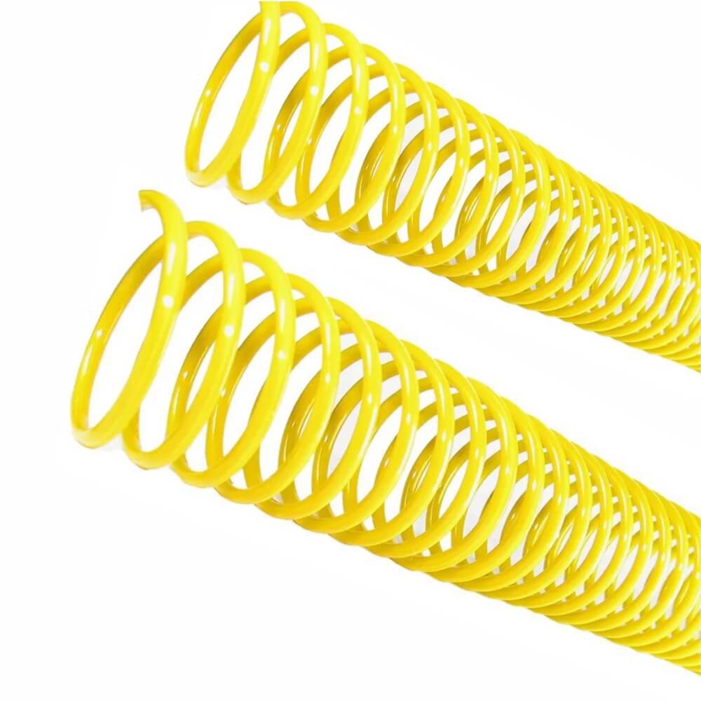 Espiral para Encadernação Amarelo 23 mm para 140 folhas 60un