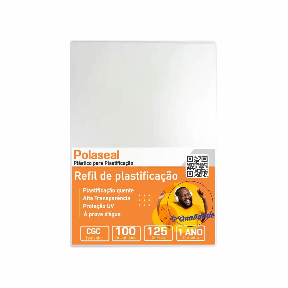 Polaseal Plástico Para Plastificação CGC 110X170X0,05 100UN
