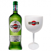 Martini Extra Dry com Taça acrílico personalizada