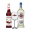 Drink In House - Martini Bianco 750ml, Taça Cristal Oficial Martini e Monin Cereja 700ml