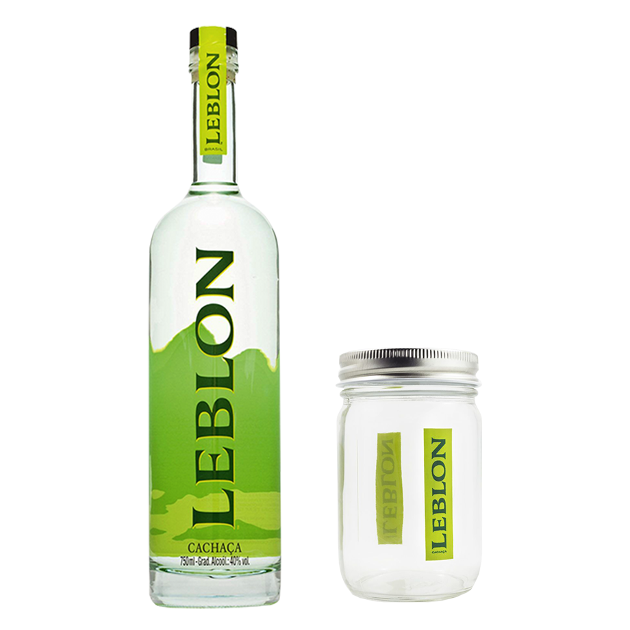 Cachaça Leblon com Copo para Drink Leblon