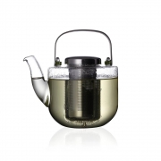 Bule para chá em Vidro com infusor em Aço Inox Bjorn 750mL - Viva Scandinávia