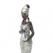 Estatua Decorativa  Africana 7x7x33cm