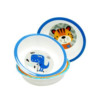 Kit com 3 Bowls (Tigre, Dino e Submarino) - Clingo
