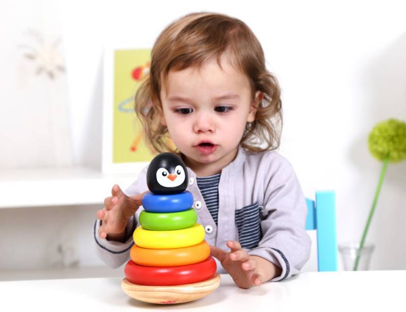 Torre de Empilhar Pinguim - Tooky Toys