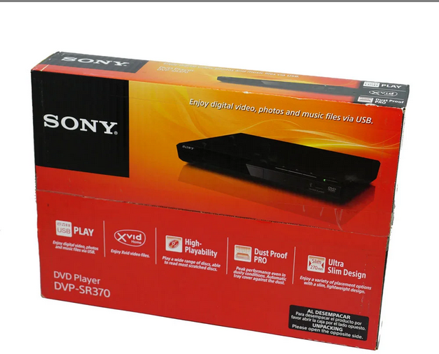 Dvd  Sony Dvp-sr370 Entrada Usb Frontal