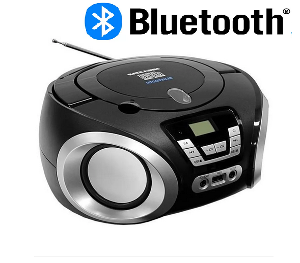 Rádio Boombox Mega Star Cd Bluetooth Fm Usb