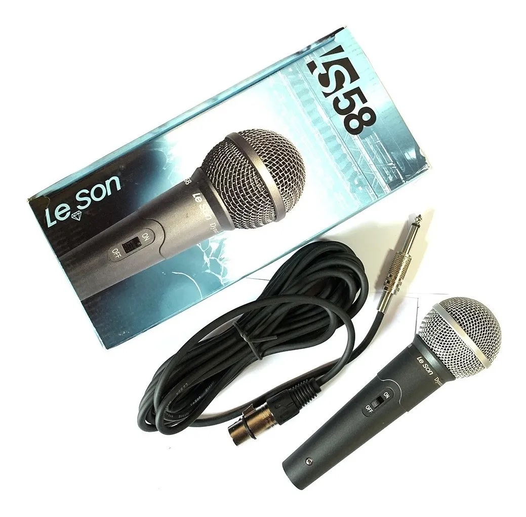 Microfone de Mão LS58 Preto Leson