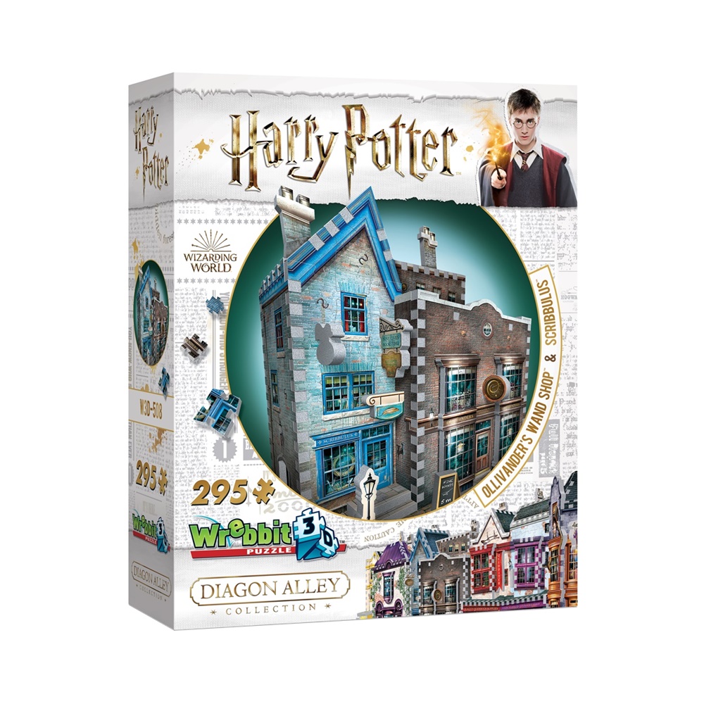 Harry Potter Beco Diagonal: Loja de Varinhas Olivaras e Instrumentos de Escrita Scribbulus - Quebra Cabeça 3D
