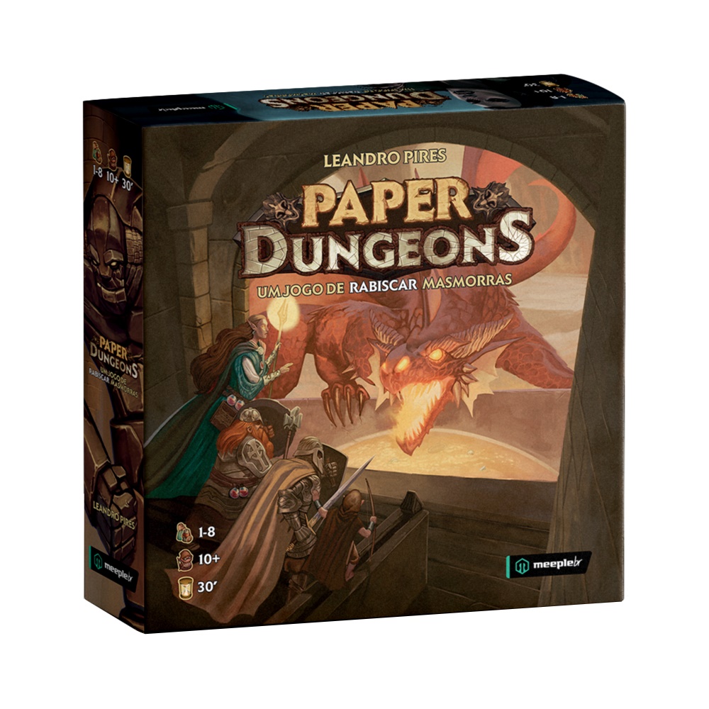 Paper Dungeons - Jogo de Tabuleiro - MeepleBR (em português)