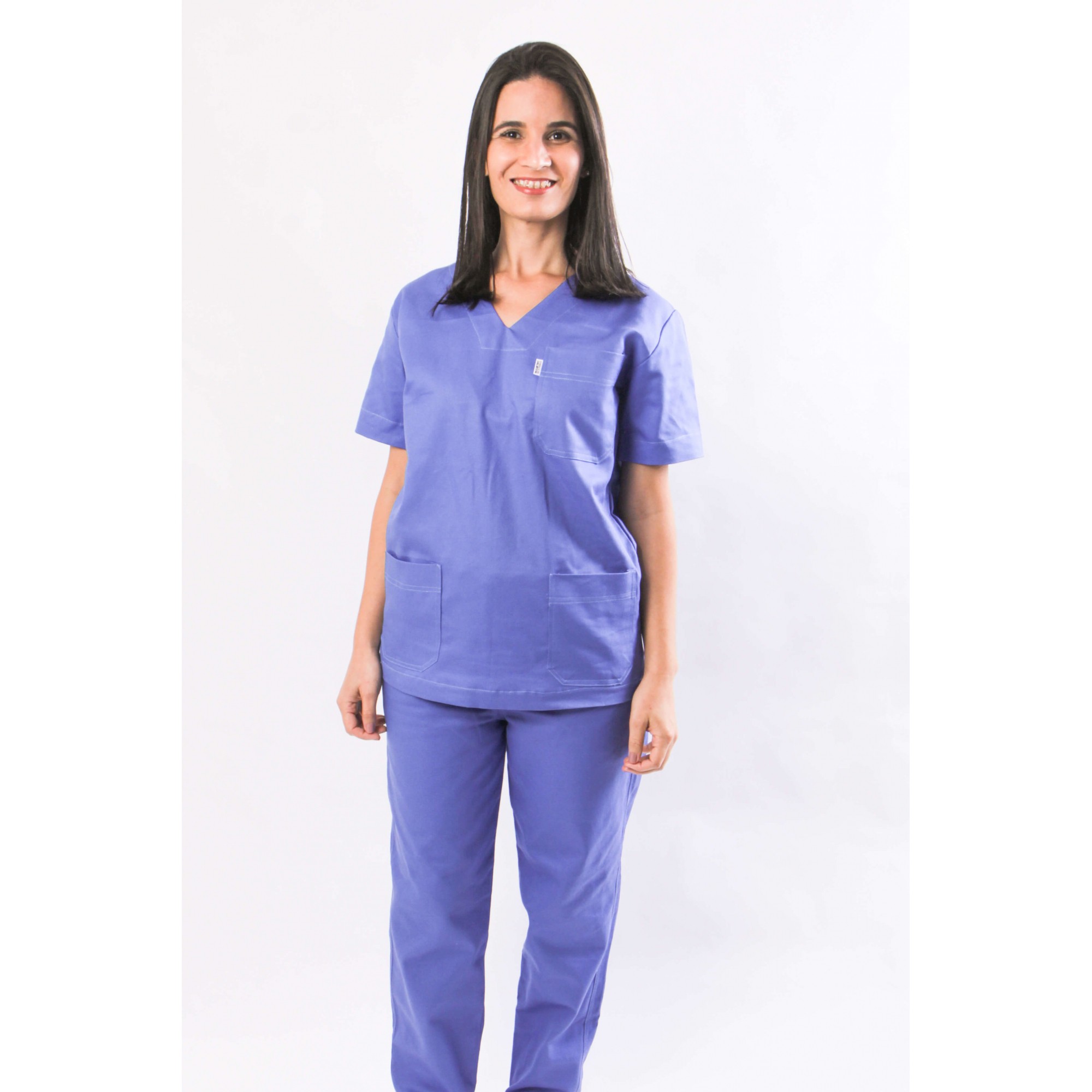 penance Morning exercises Profit Pijama Cirúrgico Azul em Brim 100% Algodão