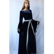 Fantasia Vestido Longo Medieval Celta Luxuosa