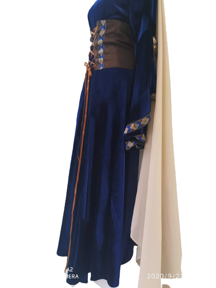 Vestido Medieval Luxuoso Casamento Místico Completo