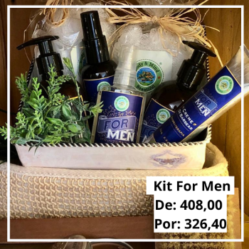 Kir For Men - Hidratante, Body Splash, Sabonete Líquido, Creme de barbear e Gel Pós Barba  - Body & Mind Beautiful