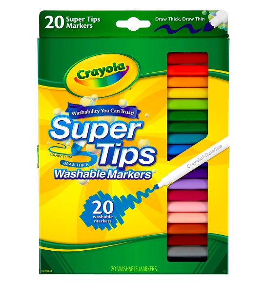 Canetinha Crayola super tips 20 cores