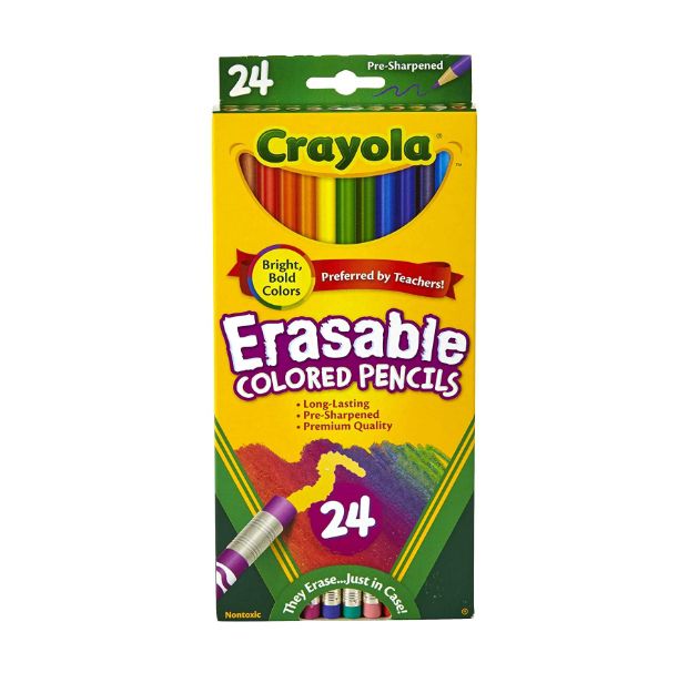 Crayola, Lápis de cor apagável  - 24 cores