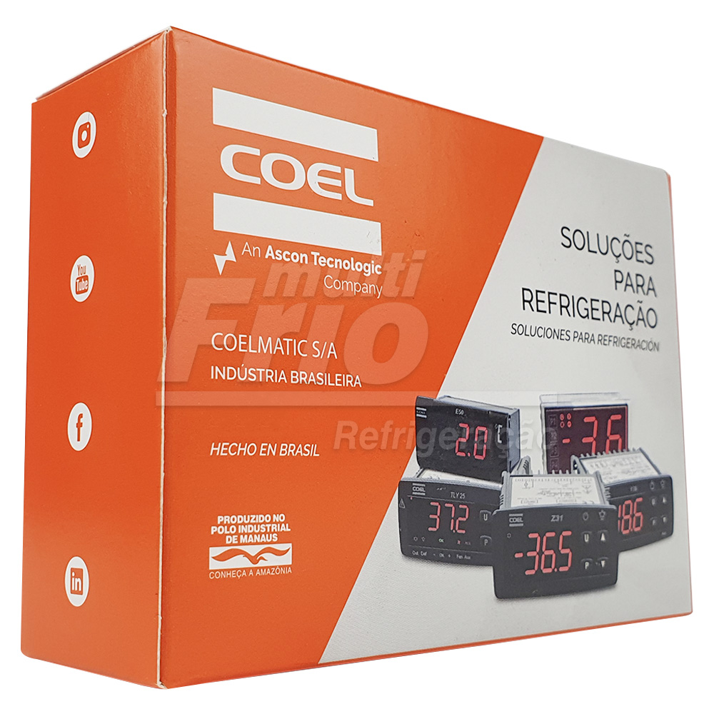 Controlador De Temperatura Termostato Digital Automotivo Z31 12V a 24V Coel