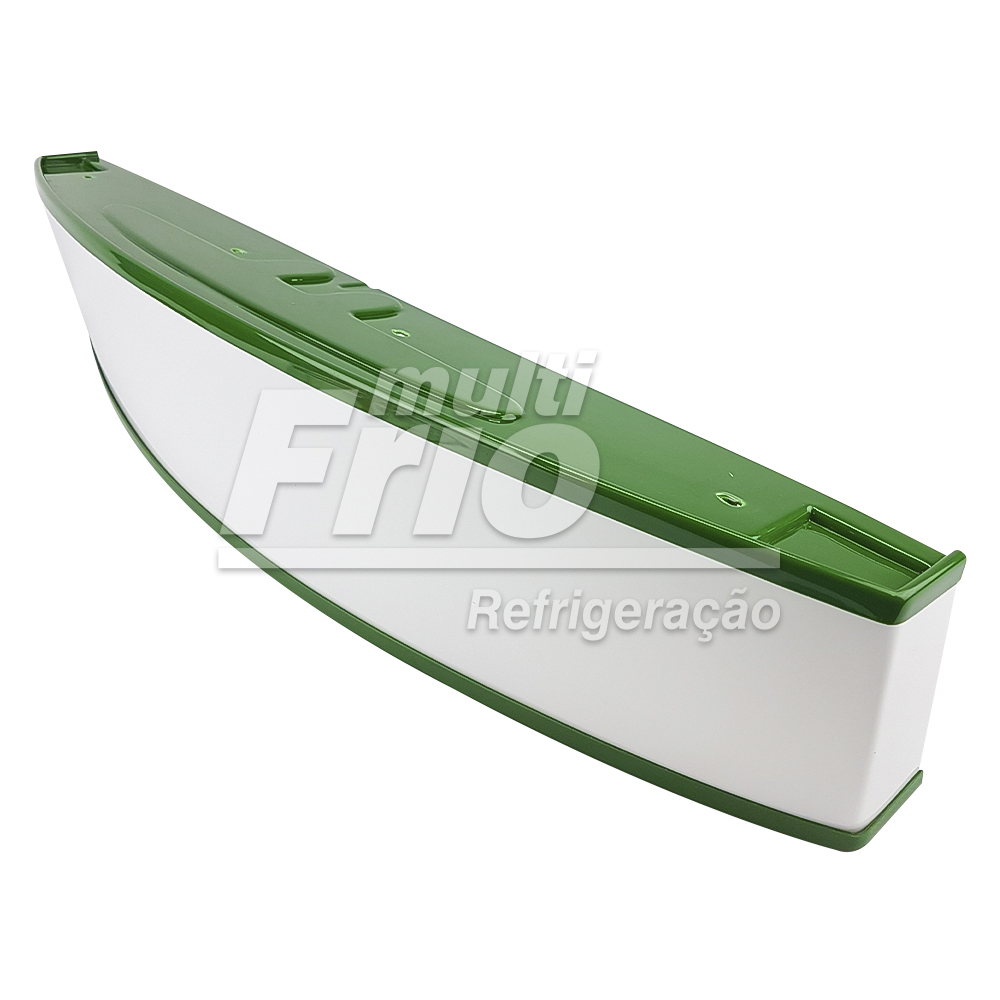 Kit Testeira Para Freezer Expositor + Veneziana Grade Rodapé Metalfrio - 36 x 67 - Verde Escura