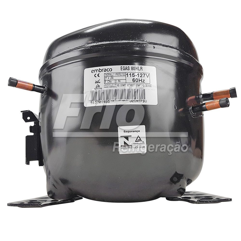 Motor Compressor Embraco 1/4+ HP EGAS 80 HLR 110V R134 - Foto 5