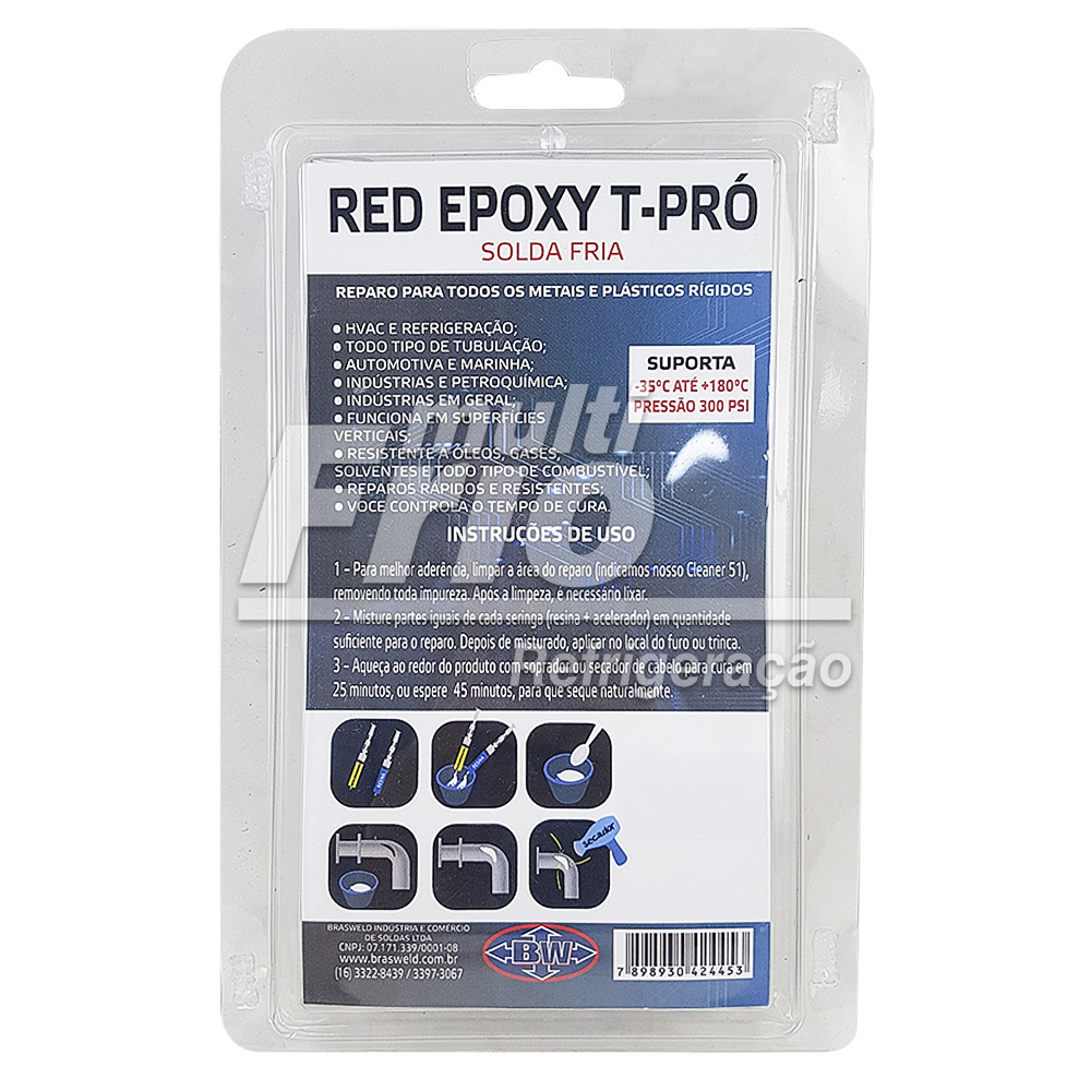 Solda Fria Red Epoxy T-Pro