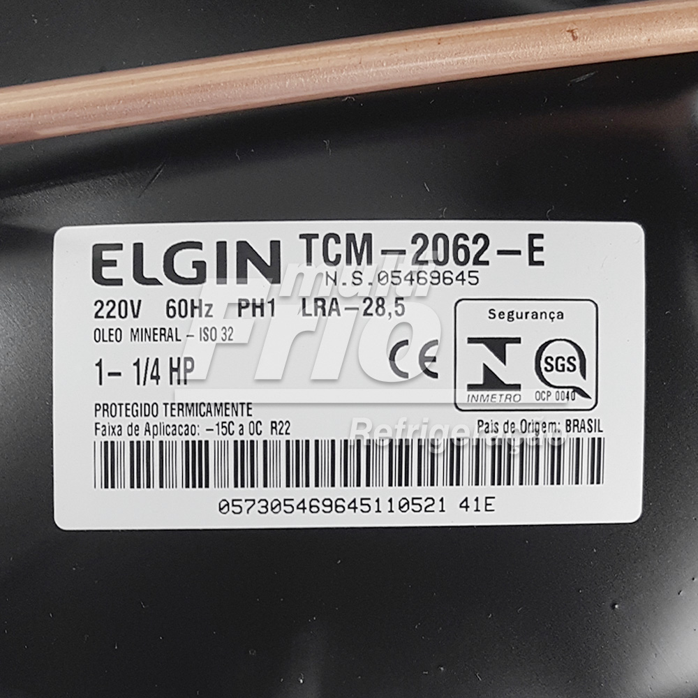 Unidade Condensadora Elgin TUM-2063-E 1.1/4 HP 220V R22 - Foto 3