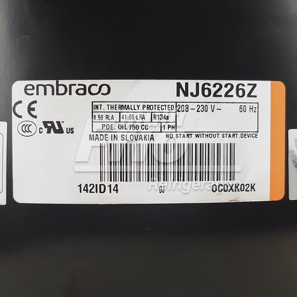 Unidade Condensadora Embraco UNJ0125MZ 1.1/4 HP R134A 220V