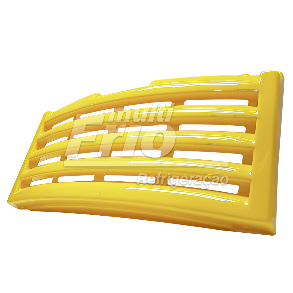 Veneziana Grade Rodapé Para Freezer Expositor Metalfrio - 36 x 67 - Amarelo