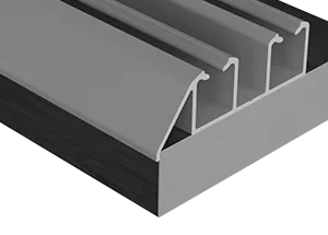 Trilho Aluminio Duplo  Sobrepor RM-290 c/ 3mts.