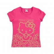 Blusa Infantil Lacinhos Hello Kitty- Marlan